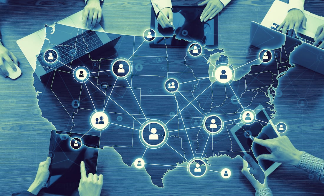 La lista de códigos de área (claves lada) para llamar a Estados Unidos