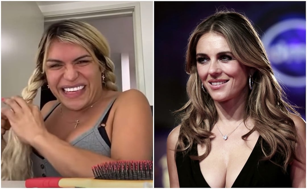 Wendy Guevara usó el lujoso vestido de Versace que Elizabeth Hurley popularizó en los 90. Foto: AP/YouTube