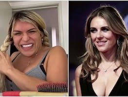 Wendy Guevara usó el lujoso vestido de Versace que Elizabeth Hurley popularizó en los 90