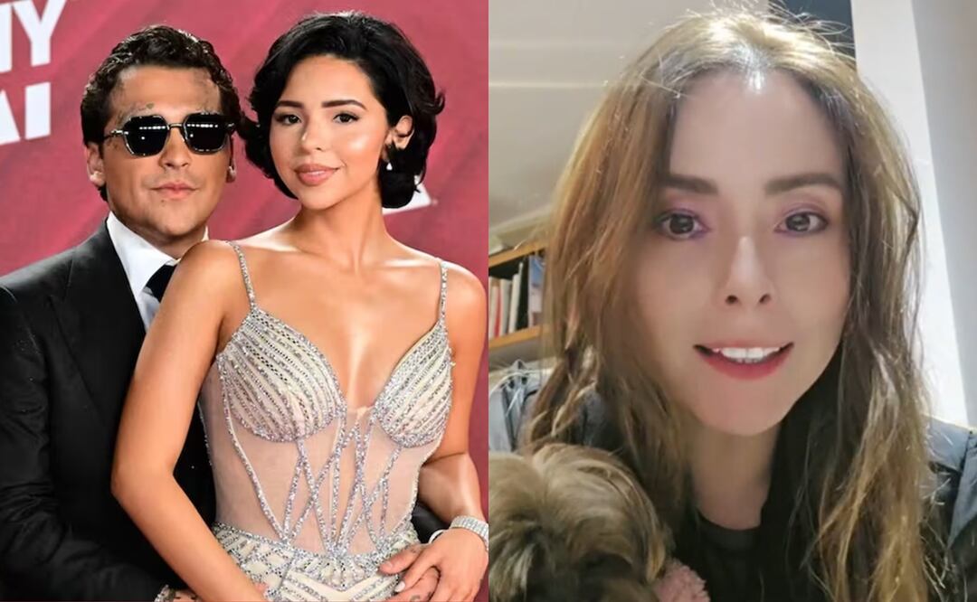 Acusan a Maryfer Centeno de promover el odio contra Ángela Aguilar y Christian Nodal. Foto: AFP/Captura TikTok