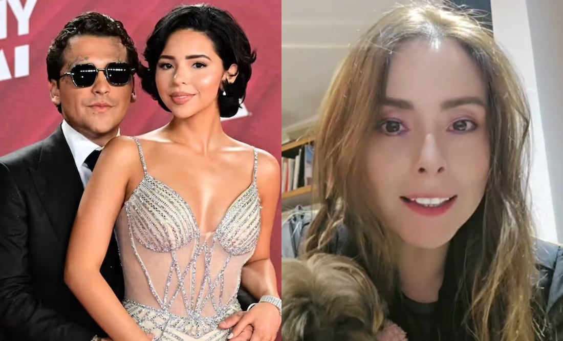 Acusan a Maryfer Centeno de promover el odio contra Ángela Aguilar y Christian Nodal. Foto: AFP/Captura TikTok