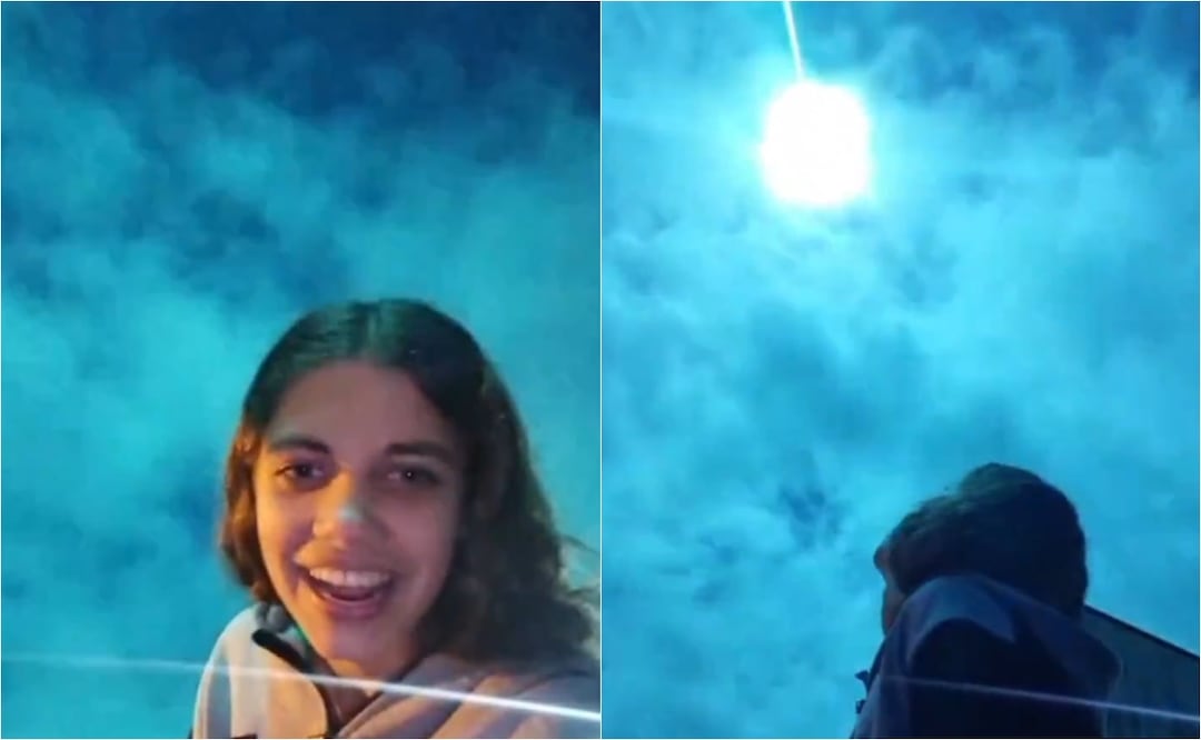 Joven captura el mejor momento del meteorito que sorprendió a España y Portugal. VIRAL. Foto: tomada de twitter