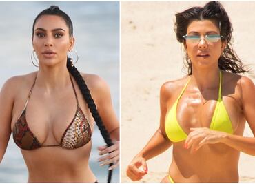 Kourtney y Kim Kardashian “encienden” Instagram con fotos en bikini