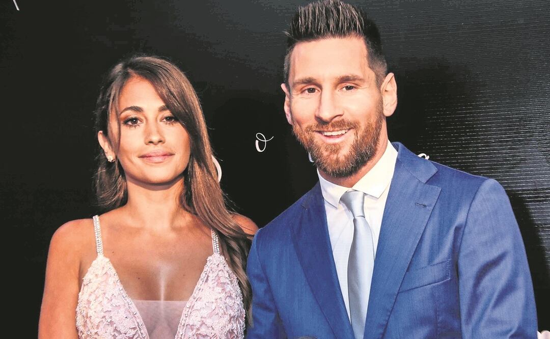El futbolista Lionel Messi y su esposa Antonella Roccuzzo. Foto: EFE