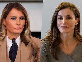 Melania Trump, ¿le copia a la reina Letizia? La primera dama se luce en impresionante traje sastre