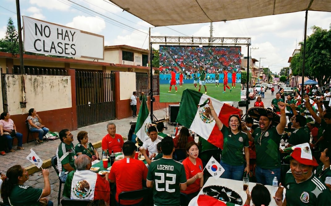 México vs Corea: suspenden clases aunque el partido se juega a las 7 de la noche. Foto: IA
