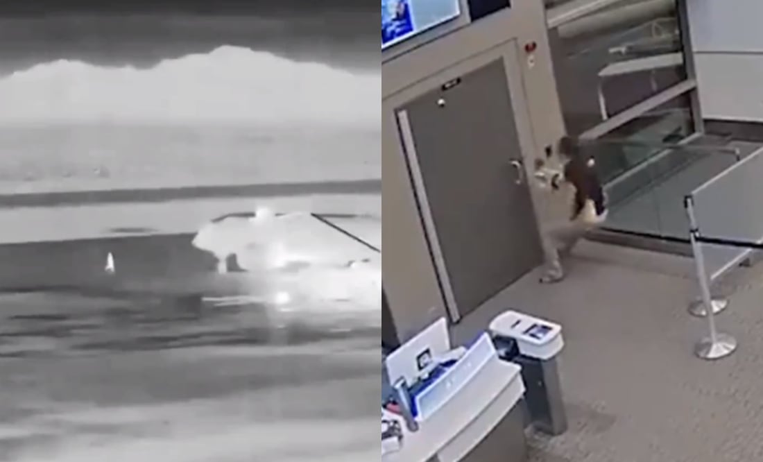 Tragedia en el aeropuerto: Hombre muere al ingresar al motor de un avión tras perder su vuelo. Foto: Screenshot X