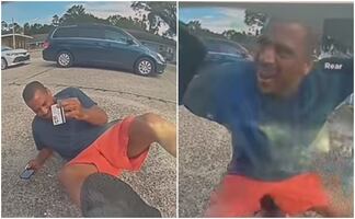 Cámara de auto Tesla capta a hombre fingiendo atropellamiento en Louisiana