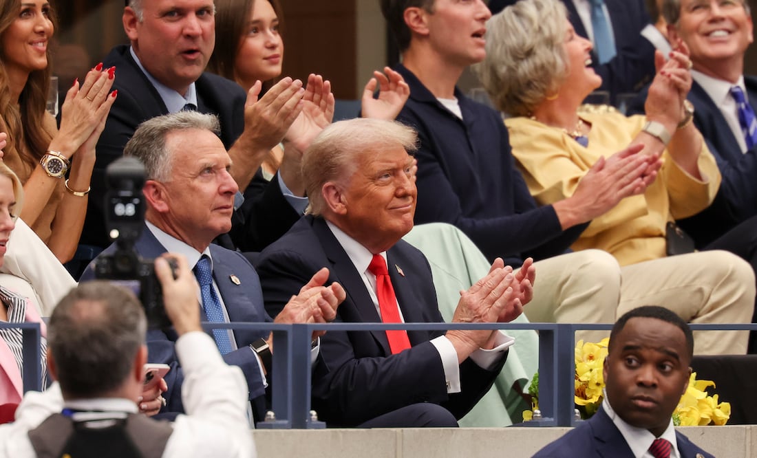 Trump recibe abucheos en la final del US Open 2025: así reaccionó el público en Nueva York. Foto: EFE