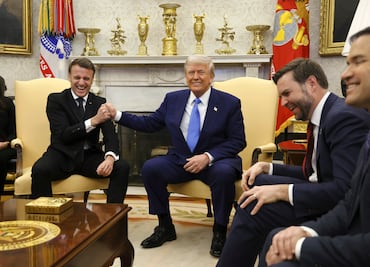 Trump aconseja a Macron tras la bofetada: "Asegúrate de que la puerta esté cerrada"