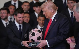 "¿Quién es mejor, Pelé o Messi? Yo creo que Messi": Trump homenajea al argentino y al Inter Miami en la Casa Blanca