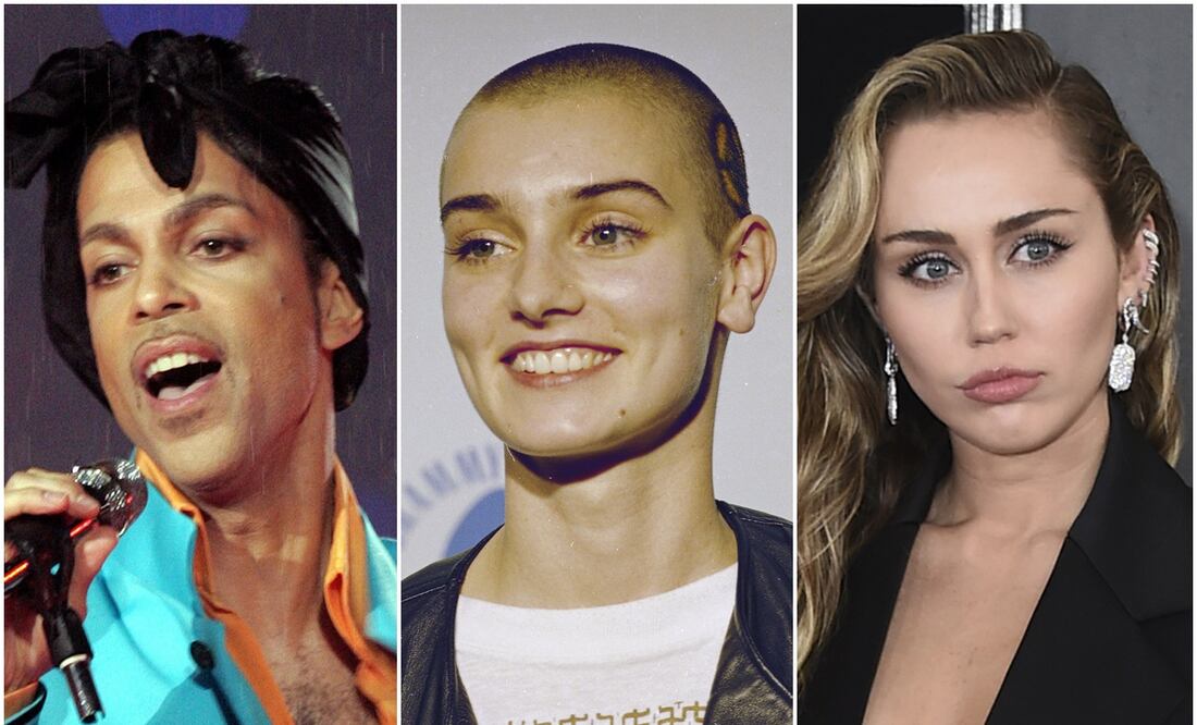 Las polémicas que Sinéad O’Connor tuvo con Prince y Miley Cyrus. Foto: AP/AFP