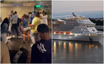 Estalla pelea entre 60 pasajeros de crucero que se dirigía a Nueva York 