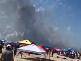 Video. Cargamento de pirotecnia explota por accidente en playa de Maryland