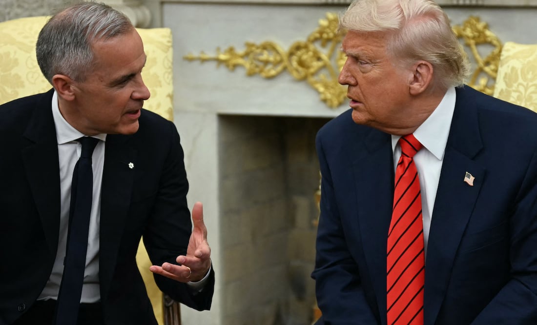 Trump se opone a retomar negociaciones comerciales con Canadá.  (Photo by Jim WATSON / AFP)