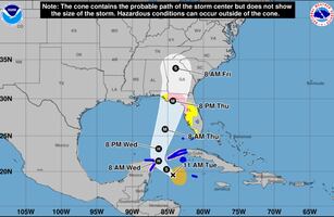 Helene amenaza con tocar tierra en Florida como huracán categoría 3 este jueves. MAPA de trayectoria 