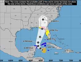 Helene amenaza con tocar tierra en Florida como huracán categoría 3 este jueves. MAPA de trayectoria