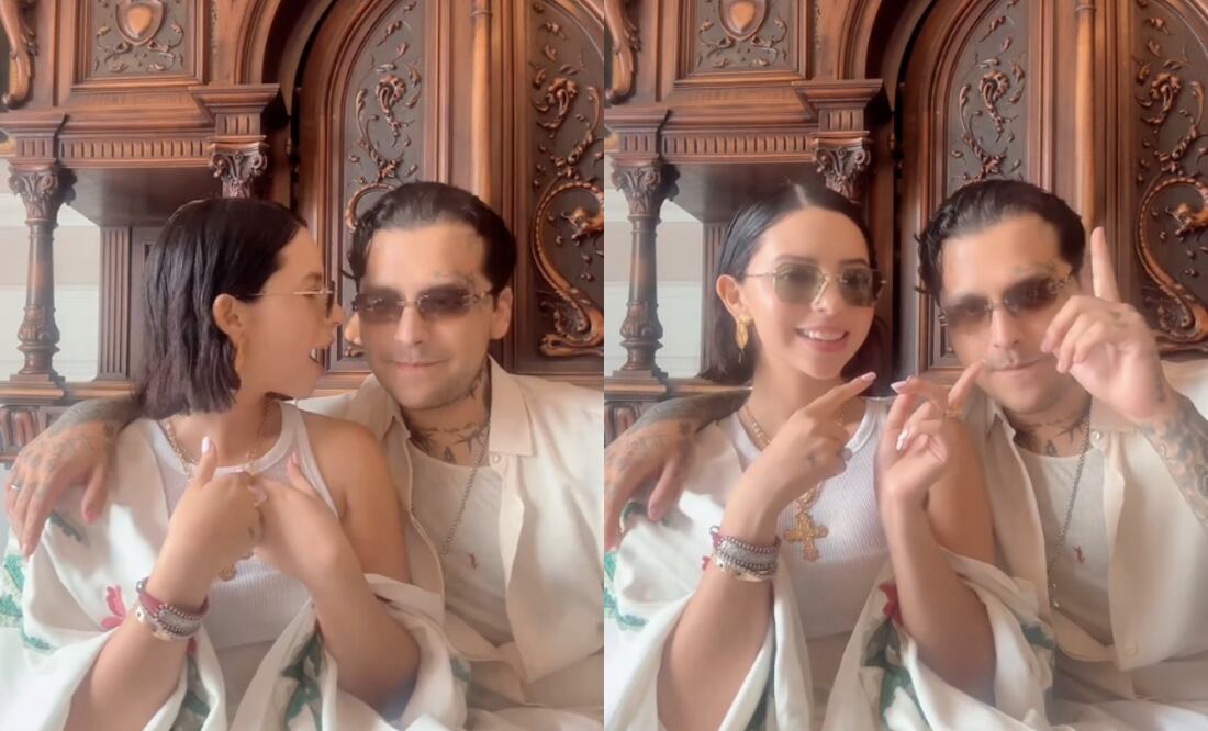 Mayo según Nodal: Christian asegura que terminó, se enamoró y se casó… ¡todo en 21 días! Foto: Tomada de TikTok @angelaaguilar_