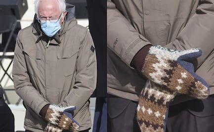 Bernie Sanders y sus manoplas roban protagonismo a Biden en redes