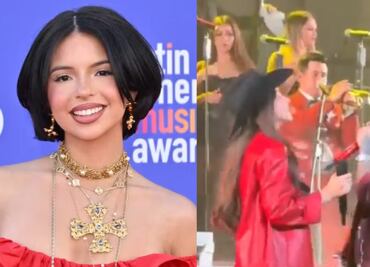 Aseguran que Nodal coquetea con corista frente a Ángela Aguilar: “Hay mucha química entre ellos”. VIDEO