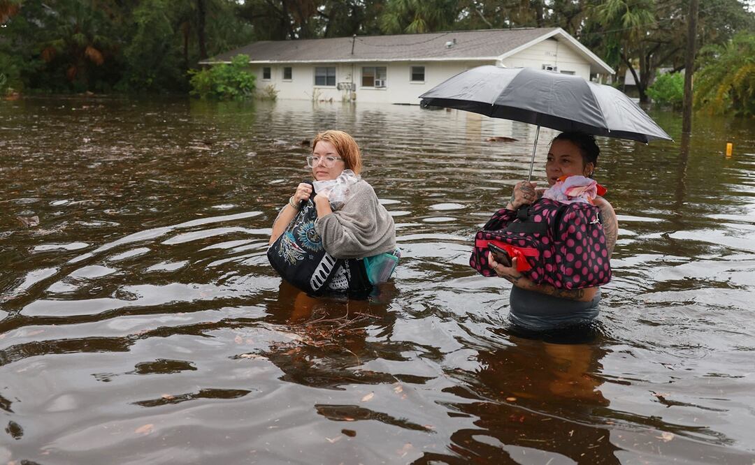 Huracán Idalia en Florida. Foto: AFP