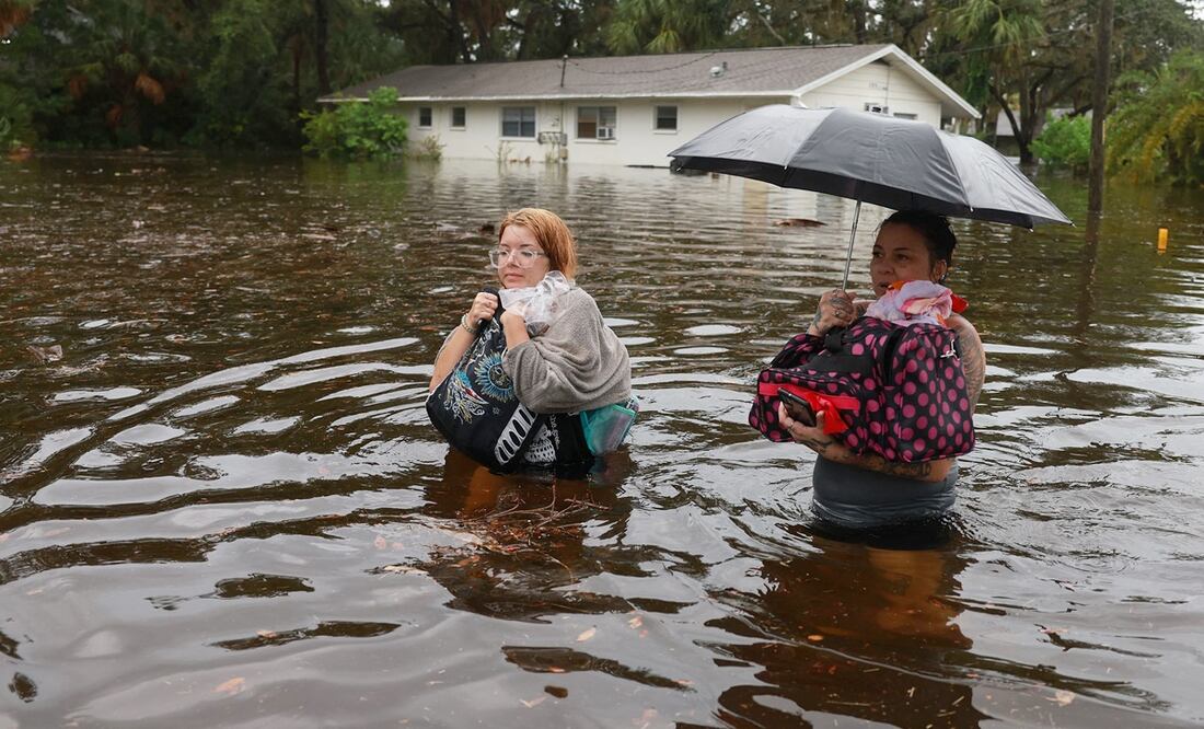 Huracán Idalia en Florida. Foto: AFP