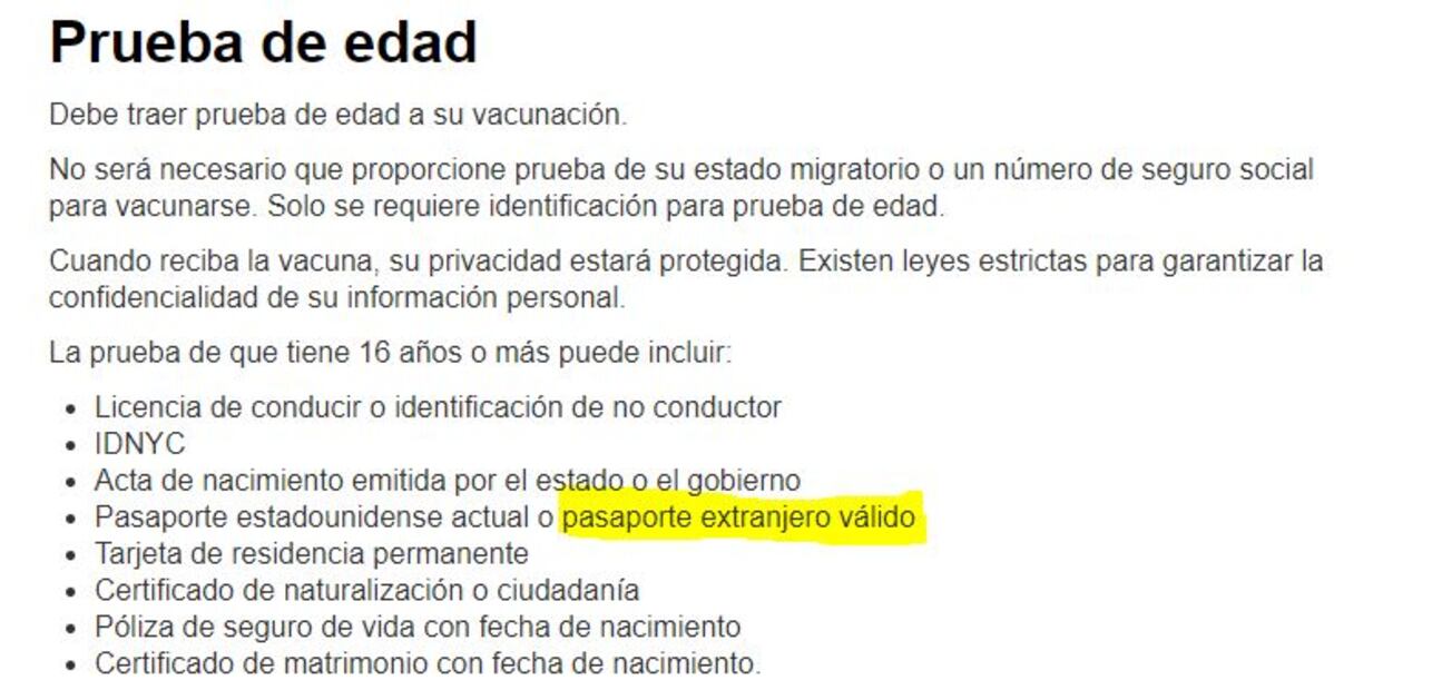 Lo que debes saber para vacunarte como turista en la Ciudad de Nueva York 