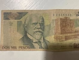 El billete antiguo de 2,000 pesos de Justo Sierra que vale hasta $18,000 pesos