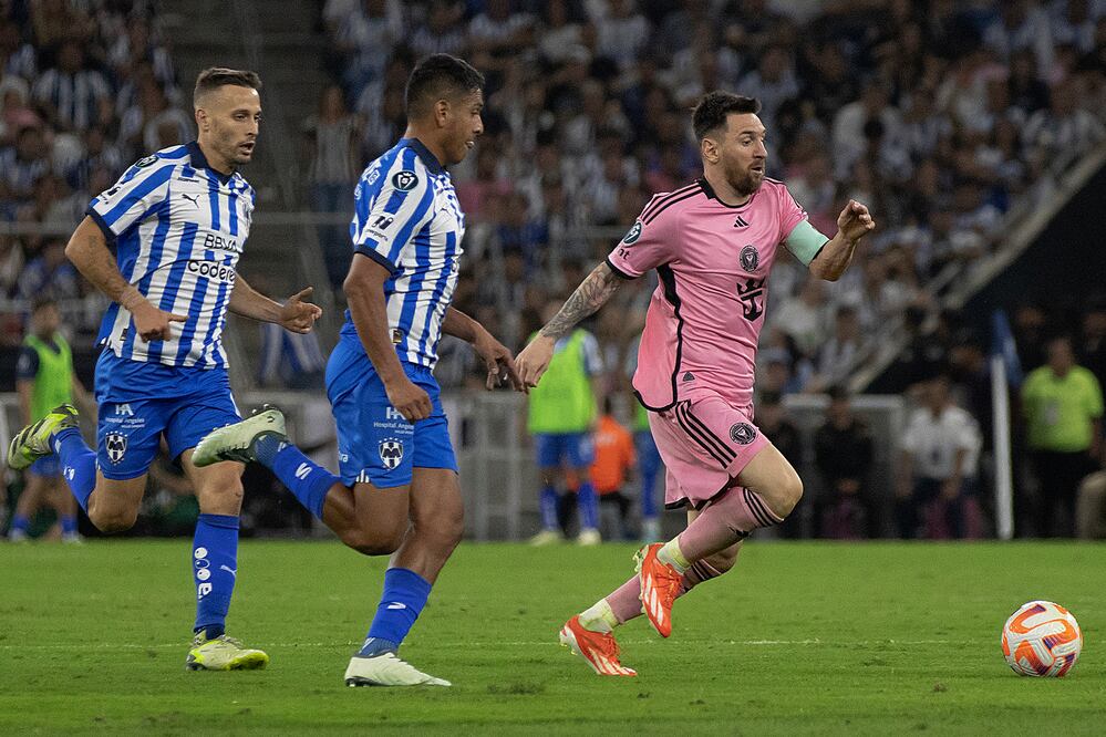 Concocaf multa al Inter Miami de Messi por incidentes tras partido ante Monterrey. Foto: EFE / Antonio Ojeda