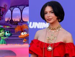 Comparan a Ángela Aguilar, novia de Nodal, con personaje de Intensamente