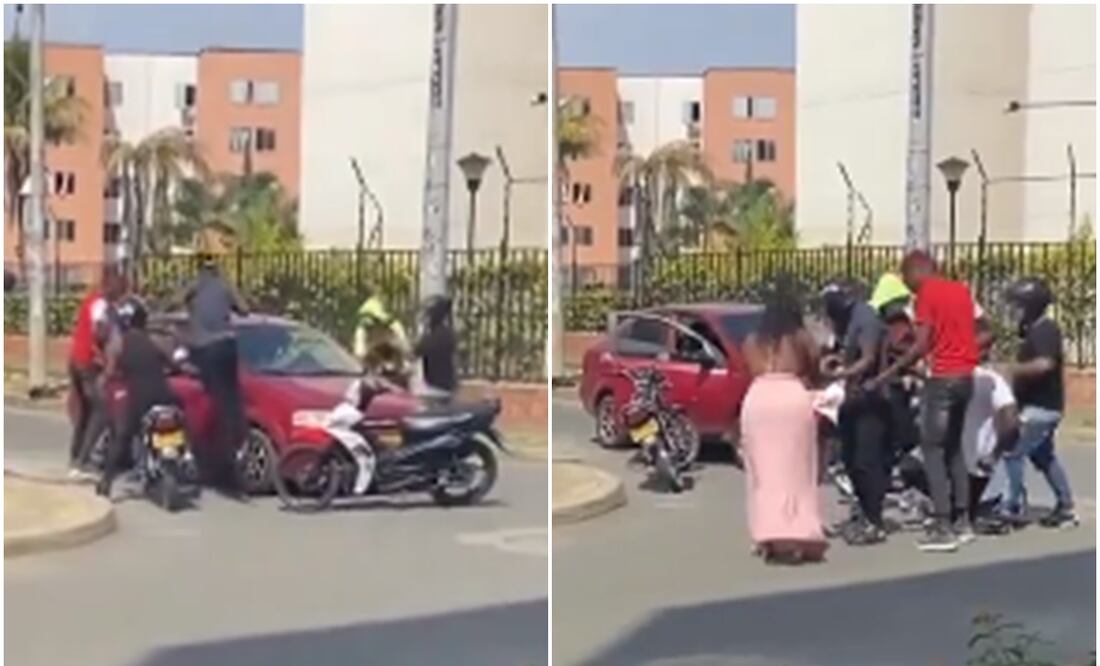 Hombre finge robo a mano armada para proponerle matrimonio a su novia. Foto: X