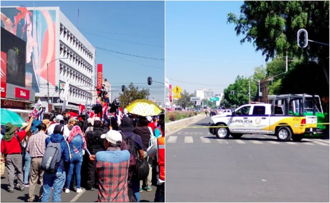 Día del Maestro 2026: CNTE realiza manifestación masiva en CDMX. Foto: OvialCDMX / X