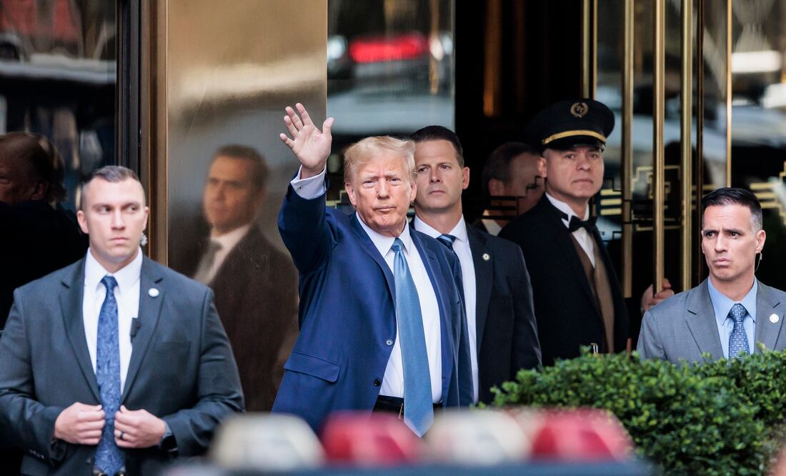 Donald Trump declara otra vez ante Fiscal de Nueva York por supuesto fraude . EFE/ Justin Lane / Pool POOL