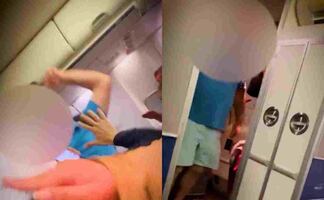 ¡Se le fue con todo! Pasajero golpea a azafata en pleno vuelo en Estados Unidos
