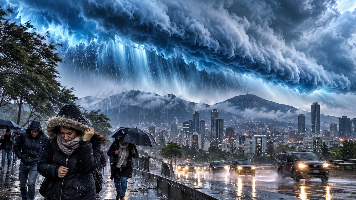 Masa de aire llega a México: estos estados tendrán lluvias fuertes y bajas temperaturas. Fuente IA