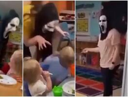 Video. Empleadas de guardería asustan a niños con terroríficas máscaras como ‘castigo’
