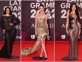 Rosalía, Danna Paola y Kenia Os brillan en la alfombra roja de los Latin Grammy en Sevilla