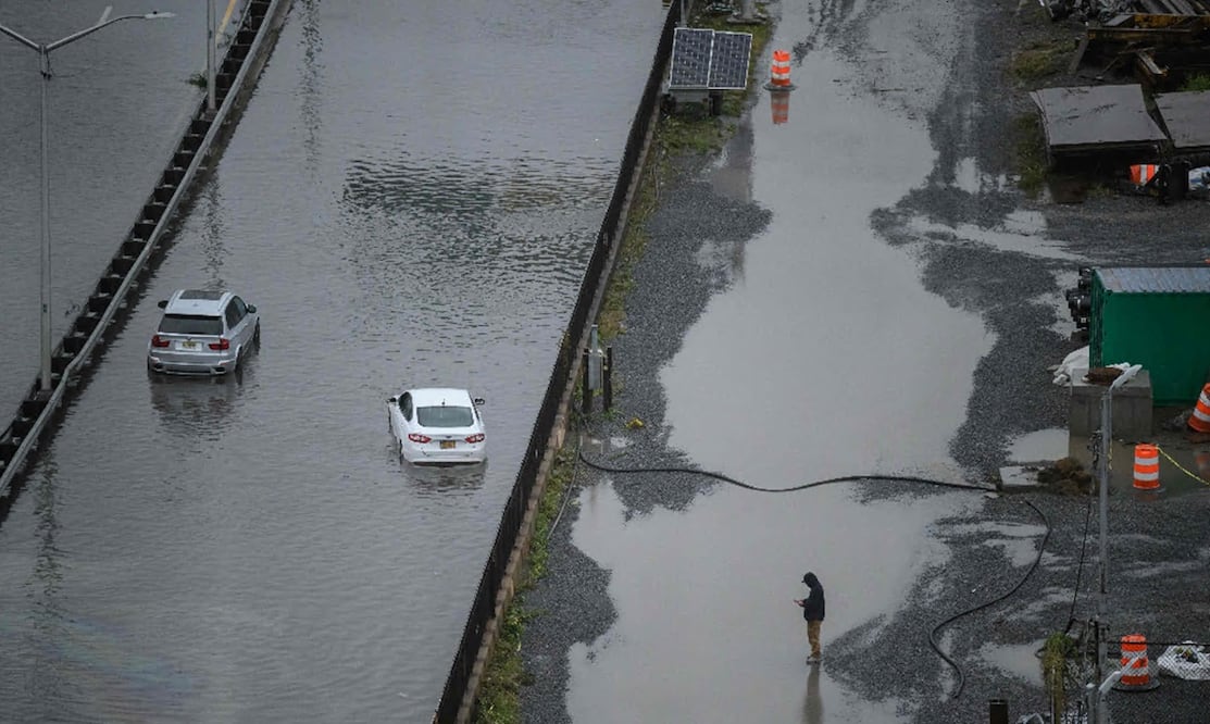 Estado de emergencia en Nueva York: impresionantes videos revelan el alcance de las inundaciones. Foto AFP