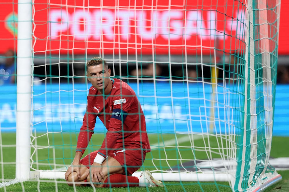 Expresidente del futbol portugués pide “humildad” a Cristiano Ronaldo: “Gracias a la Federación consiguió lo que tiene”. Foto: PATRICIA DE MELO MOREIRA / AFP