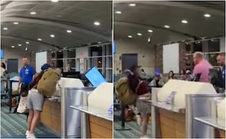 Caos en aeropuerto de Orlando: pasajera furiosa destruye computadora tras perder 3 vuelos seguidos. VIRAL