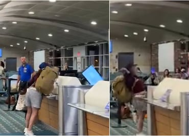 Caos en aeropuerto de Orlando: pasajera furiosa destruye computadora tras perder 3 vuelos seguidos. VIRAL