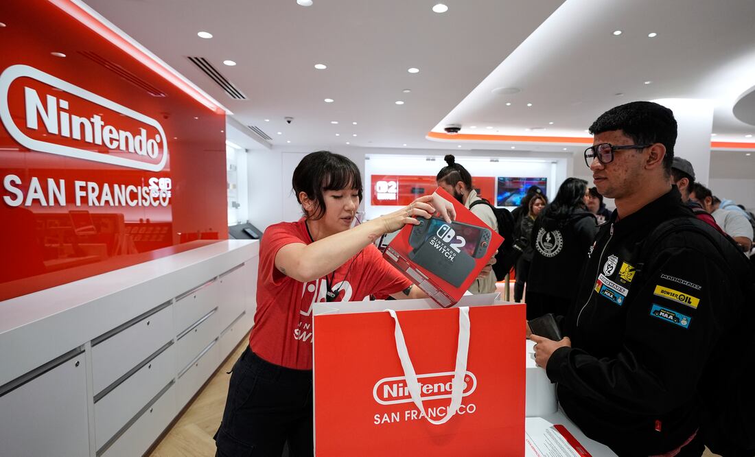 Nintendo rompe récord: vende 3,5 millones de consolas Switch 2 en solo cuatro días. (AP Foto/Godofredo A. Vásquez)