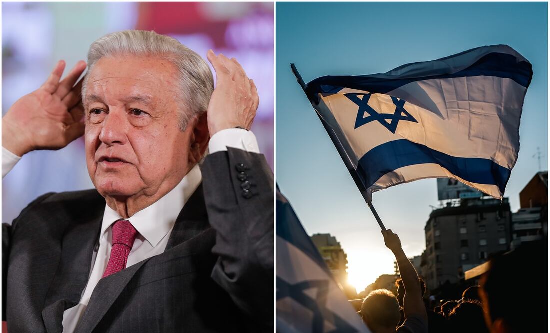 Embajada de Israel en México lamenta declaraciones de López Obrador ante la guerra. Foto: EFE