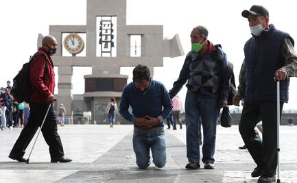 Mexicanos hacen fila en la Basílica de Guadalupe antes del cierre por Covid