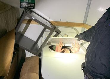 11 migrantes chinos intentaron entrar a EU escondidos en muebles