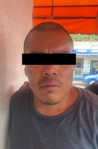 El Trompas tras su detención como presunto responsable del asesinato de la joven estudiante española Claudia Tacoronte. EFE/ Secretario de Seguridad de México