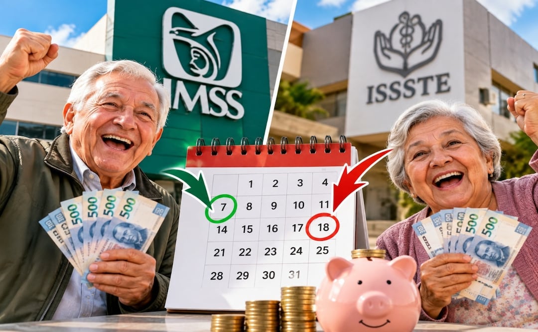 Pensión IMSS e ISSSTE octubre 2026: ¿quiénes cobran antes y quiénes después? Fechas exactas de pago. Foto: Especial / IMSS / ISSSTE
