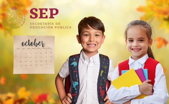 SEP confirma megapuente de 4 días en octubre para preescolar, primaria y secundaria. FECHAS 