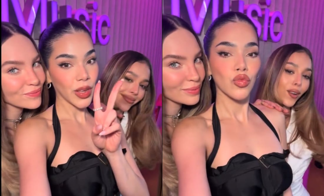 ¡Histórico! Belinda, Kenia OS y Danna Paola anuncian canción juntas y fans enloquecen. Tomada de TikTok @applemusic