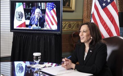 Kamala Harris pide a AMLO abordar causas de migración desde Triángulo Norte
